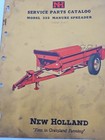 New Holland Service Parts Catalog   Model 325 Manure Spreader  1961 Vintage