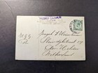 1934 British Straits Settlements Postcard Cover Singapore To Helden Netherlands