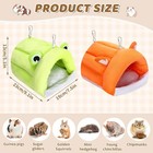 2pc Guinea Pig Bed Washable Hideout Cage House For Rabbit Chinchilla Hamster Pet