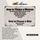 Vintage Funny How Please A Women Metal Sign Man Cave Garage Wall Bar Room Decor