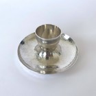 Egg Cup Vintage Metal Silver Hammered By Christofle     Style Art Deco  20th