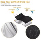 Outdoor Golf Cart Cover 2 4 Passenger Waterproof Black For Club Car Ezgo Yamaha