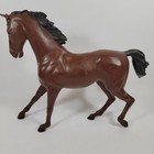 Vintage Louis Marx 1965 Johnny West Bay Brown Flame The Range Horse Toy Figure