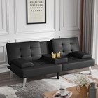 Futon Sofa Bed Modern Folding Futon Set Convertible Recliner Lounge Living Room