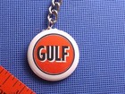 Gulf Oil Gasoline Keychain Made In Usa Keyring Free Shipping