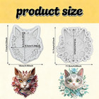 Cat Head Polymer Clay Molds Cat Silicone Mold For Diy Craft Epoxy Resin Casting