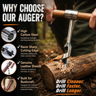 Kosibate Bushcraft Gear  Hand Auger Wrench For Easy Wood Drilling - Settlers Wre