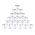 200 Pack 5 Gram Clear Jars With Lids Cosmetic Containers Make Up Bpa Free