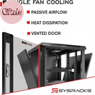 15u Wall Mount Server Rack Cabinet  19    Locking Network Rack  18    Deep  Glass Do