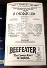 A Chorus Line Broadway Playbill April 1981 Shubert Theater Color Cover