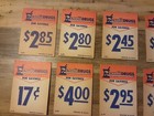 15 Old Vintage Rexall Drugs For Savings Cardboard Price Tags U s a 