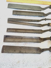 7 Antique Buck Brothers Tang Channel  Gouge Chisels Stag Logos