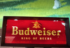 Budweiser Clydesdale Horse Lighted Beer Sign Vintage 1950s Works 20 x14  Nice 