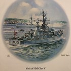 Uk Limited Edition First Day Issue Lithograph  visit Of Hm Olav V   3087 Of 9500