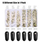 1680 Pcs 6mix Size Crystal Flat Back Rhinestone Gem Nail Art Case Decoration Diy