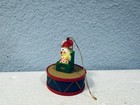 Vintage Enesco Christmas  Ornament Clown Jester Jack In The Box On Drum 2  Tall
