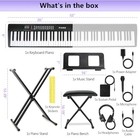 88 Key Semi-weighted Keyboard Piano For Beginners W stand Keyboard Piano Kit
