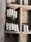 Lot 160  Letterpress Type Metal Printing Block Antique 1 2    Skinny Alphabet    s