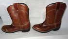Vintage Kids Brown Cowboy Boots Leather Upper Balance