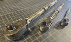 Snap-on Usa 3pc Mix Drive Fine Chrome Ratchet Set Rat80 Newest  1 4  3 8  1 2 