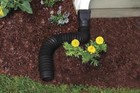 Black Universal Downspout Extender Drain Pipe Flexible Gutter Diverter Extension