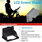 3 Inch Lcd Shade Dslr Camera Screen Protector Universal Detachable Pop-up Hood
