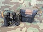 Original Wwii German 10x50 Dienstglas Binoculars With Pressstoff Case Bino Army