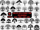 98 Tree Of Life Svg Bundle Family Tree Cut Files Cricut Reunion Vector Png Dxf