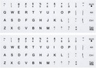 Scratch Resistant English Keyboard Replacement Stickers - 2-pack White Vinyl