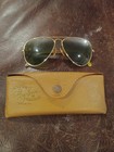 Antique  40 s Ray Ban Aviator Sunglasses   Case By Bausch   Lomb 12kt  G f  Read