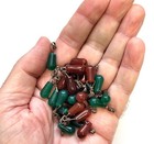 Set Of  khorb  Hair Beads  Moorish And Pre-saharan Style - Agate carnelian