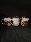 Cats By Nina Cat Face Ceramic Mugs cups Set Of 3   2001 Nina Lyman