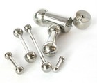 1pc 316l Surgical Steel Barbell Tongue  Nipple  Eyebrow  Industrial  Tragus Ring