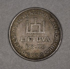 1938 Lithuania Silver 10 Litu Republic Commemorative