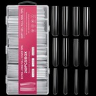 Aoraem Extra Long Square Full Cover Nail Tips 240pcs Cover Fake Nails 12 Sizes