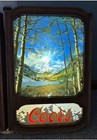 Coors 1980 s Adolph Coors Beer Light Up Mountain Scene Advertising Sign Vintage