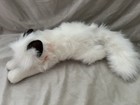Russ Berrie Sabrina Reclining White Cat 15  Plush Stuffed Animal Toy