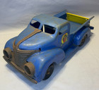 Vintage Rare Blue Pickup Truck Pressed Usa Steel