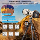 32 5mm Lightweight Compact Tripod Carbon Fiber Camera Tripod With 44mm Ball Head