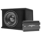 Skar Audio Single 12  1200w Sdr Complete Bass Pkg Loaded Sub Box - Amp - Wire