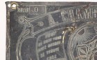 Vintage French Brass A  Chambonniere Plaque