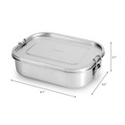 Stainless Steel Bento Lunch Food Box Container  5-compartment Large 1400ml Me   