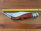 9  Blade Giant Navaja Sevillana Folding Knife Red Wood Scales W  Ratchet - Spain