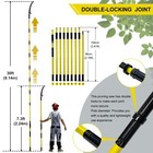30 Ft Manual Pole Saw For Tree Trimming  Extendable Tree Pruner With Sharp St   
