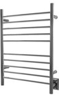 Amba Rwh-cb Radiant Hardwired Curved Towel Warmer With 10 Bars  Brushed Finish