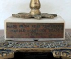 Vintage Brass Balance Scales W  Marble Base