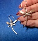 Sundance Catalog Sterling Silver Dragonfly Earrings - New
