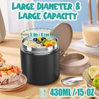 Thermo For Hot Food Kids - 15 2oz  Leak Proof Insulated Jar  A-black
