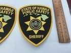 State Of Hawaii Public Safety Sheriff Collectors  Patch Set 2 Pieces All New