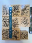 Psx Botanical Rubber Stamp Lot And  Catalog
